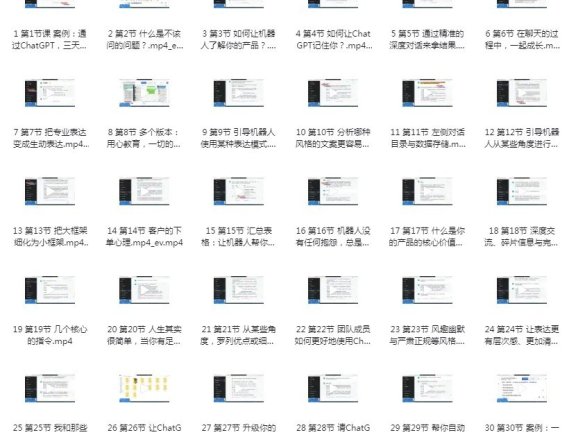 《ChatGPT运营秘诀与变现攻略》100节课带你了解火爆全网的AI